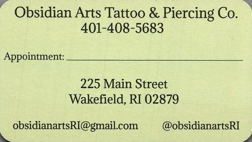 Obsidian Arts Tattoo & Piercing Co.