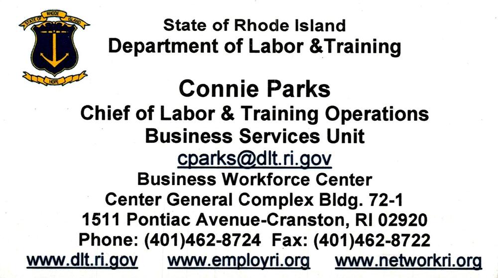 State of Rhode Island Department of Labor & Training